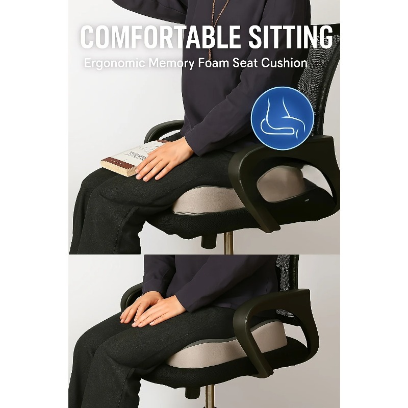 Coussin de siège ergonomique e - Memory Foam Car Neck Pillow Lumbar Support avis et prix
