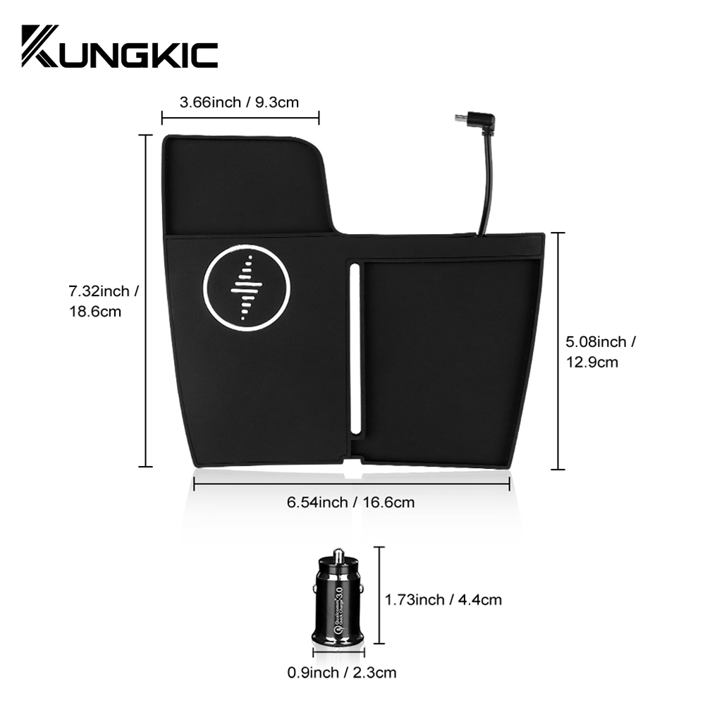 Support de charge rapide sans  - Wireless Car Charger Mount Fast Charging avis et prix