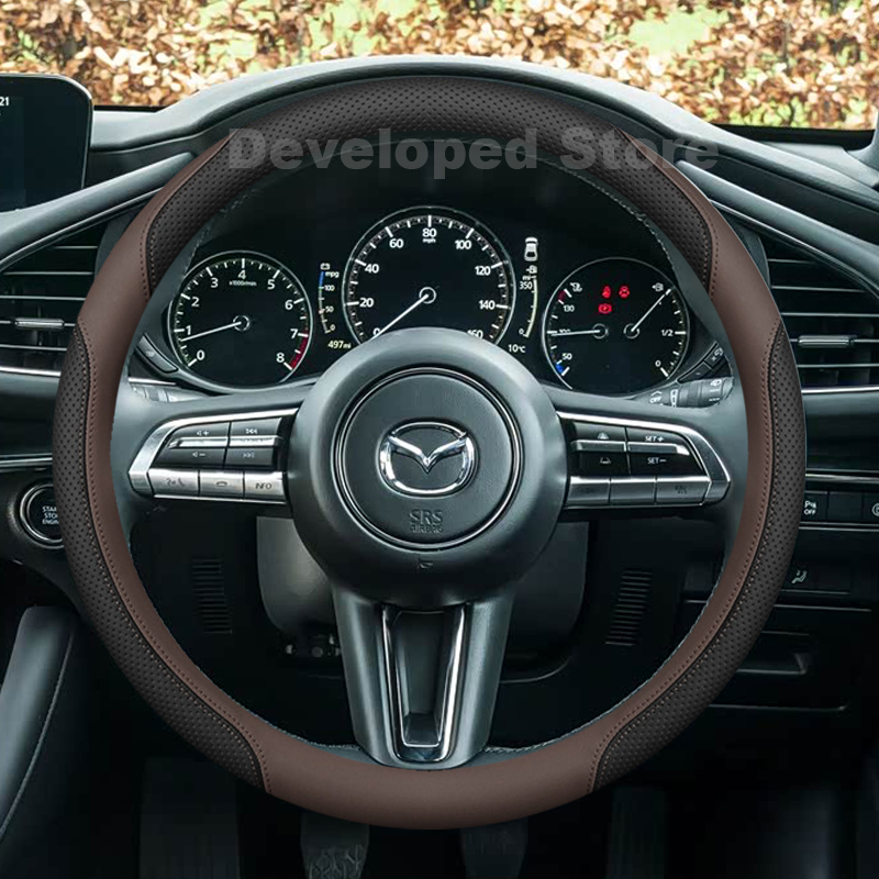 Housse de volant de voiture po - Car Steering Wheel Cover Anti Slip Breathable avis et prix