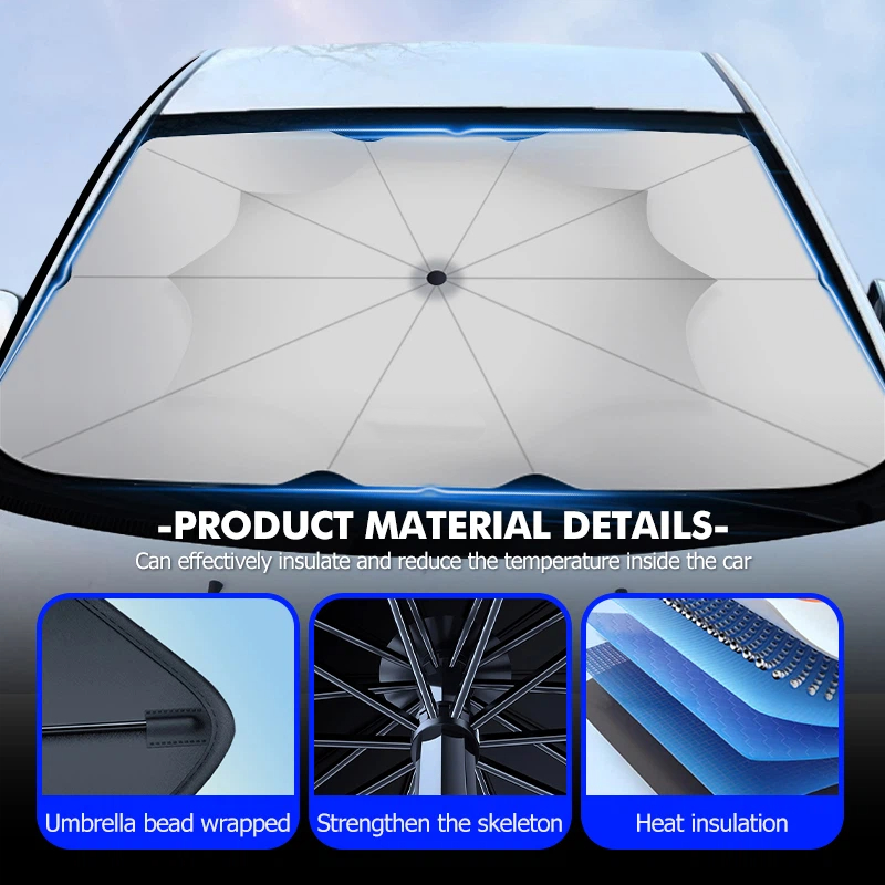 Pare-soleil pliable pour pare- - Car Sunshade Windshield Umbrella Foldable avis et prix