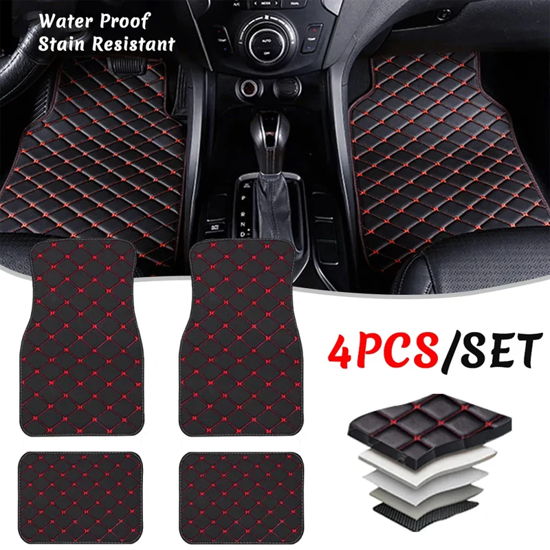 Tapis de sol de voiture univer - Car Floor Mats Universal Waterproof Leather avis et prix
