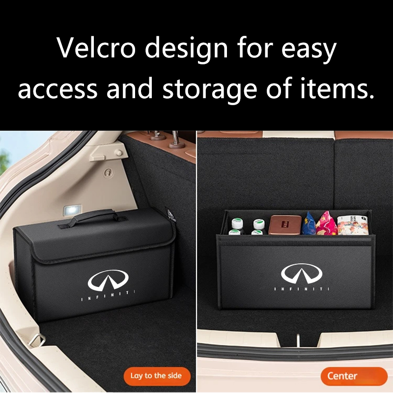 Boîte de rangement de coffre d - Car Trunk Organizer Foldable Storage Box avis et prix