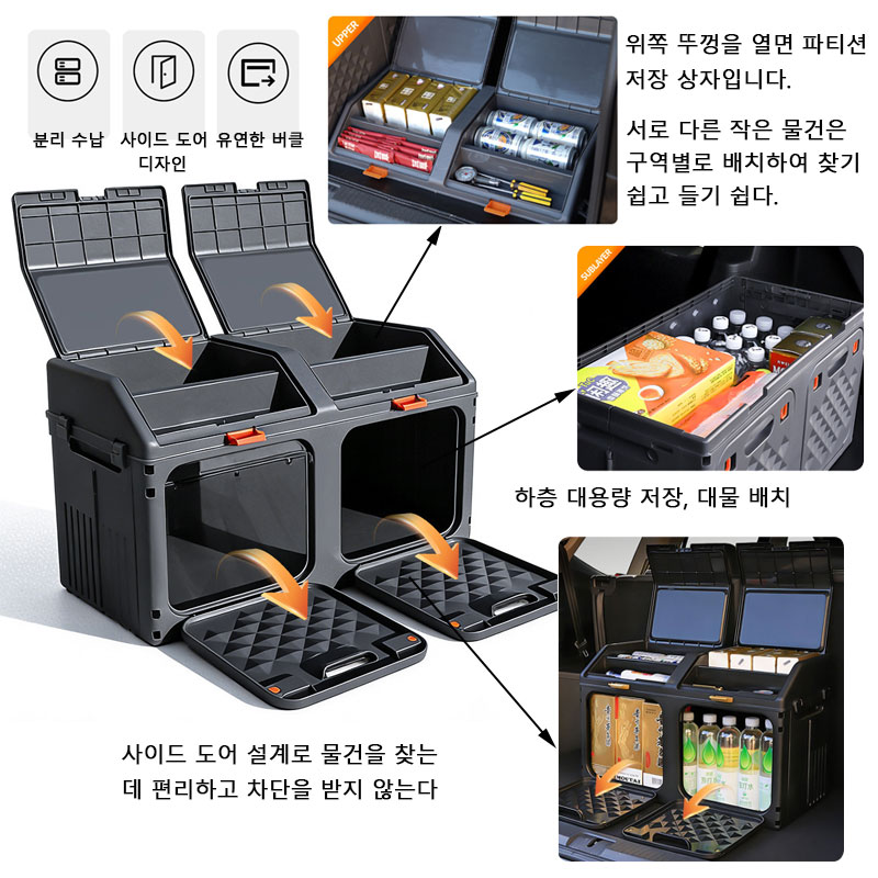 Boîte de rangement améliorée p - Car Trunk Organizer Foldable Storage Box avis et prix