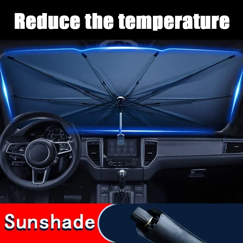 Pare-soleil pliable pour pare- - Car Sunshade Windshield Umbrella Foldable avis et prix