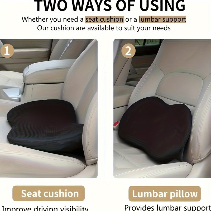 Coussin de siège auto 2-en-1 a - Memory Foam Car Neck Pillow Lumbar Support avis et prix